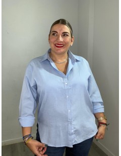 CAMISA BÁSICA CELESTE