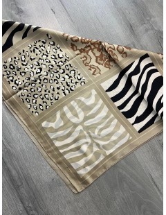 PAÑUELO CUELLO ZEBRA BEIGE