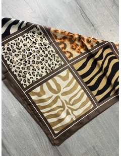PAÑUELO CUELLO ZEBRA CHOCO