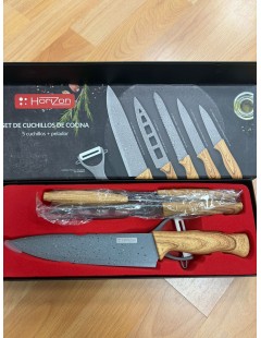 SET CUCHILLOS MADERA